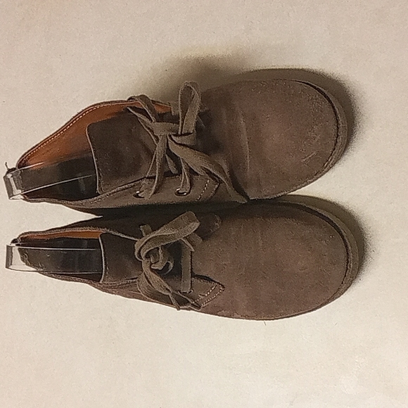 LUCKY BRAND brown suede ankle boots size 8 1/2B - Picture 1 of 8